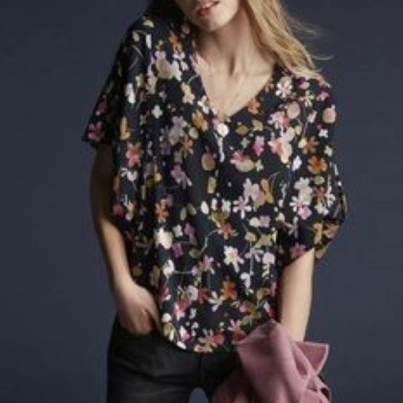 Cabi Charm Floral Print Blouse Style 3695 Sz Small - Picture 2 of 9